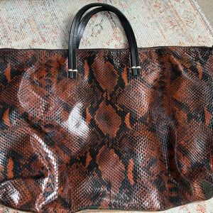 ClaireV croc print attache